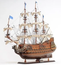 Soleil Royal Medium Admiral Line - Handmade Wooden Model Ship – Fully Assembled