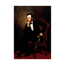 Painting Portrait Healy President Abraham Lincoln Framed Wall Art Print