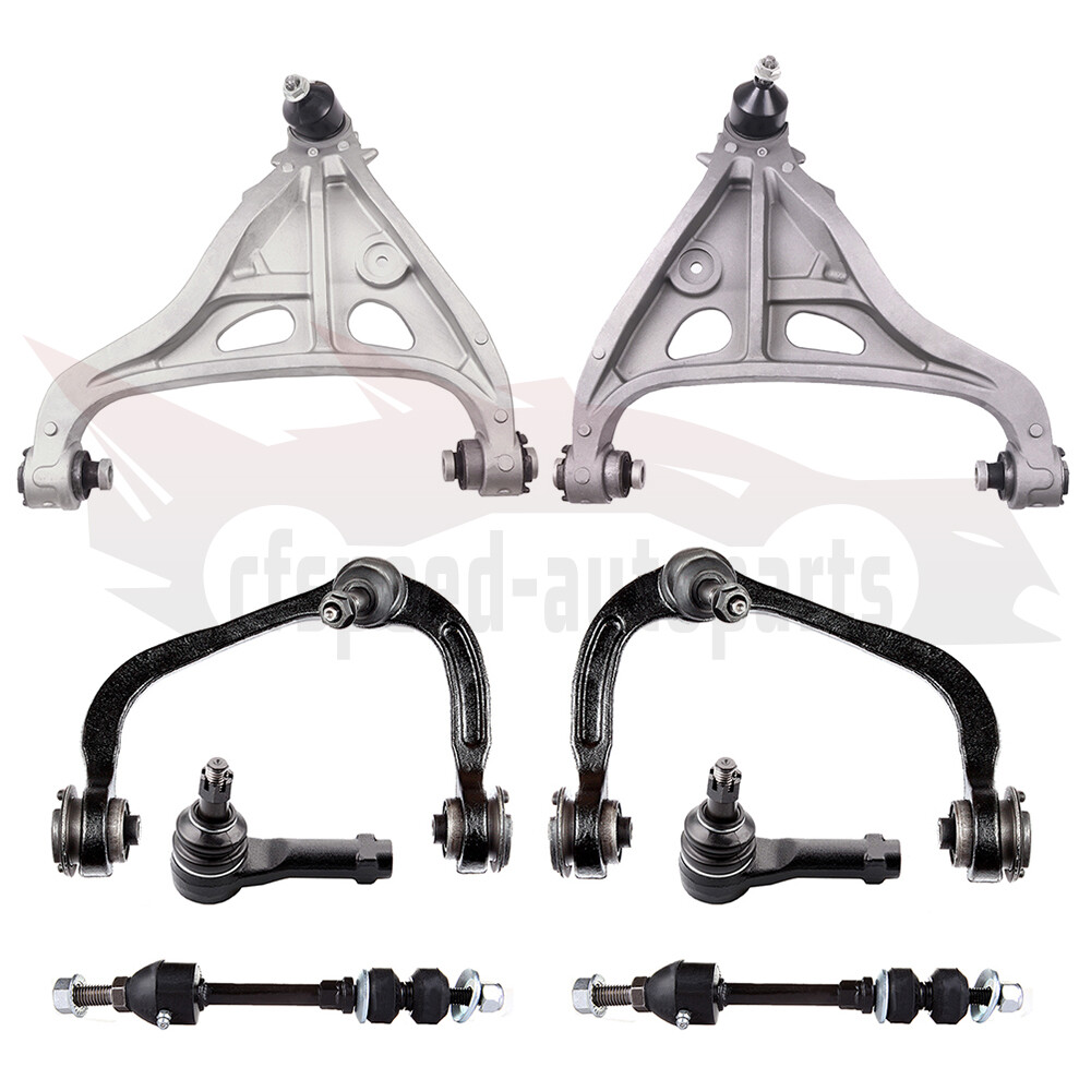 8PCS Front Control Arm Ball Joints Tie Rod Ends for 2006-2008 Lincoln Mark LT