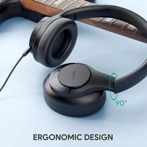 AUKEY EP-N12 Kabellose Bluetooth Surround Sound Kopfhörer SCHWARZ 24H 🎧🔊 - Bild 2 von 5