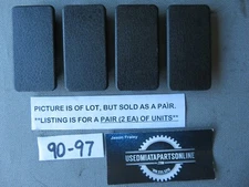 1990-1997 MAZDA MIATA DASH BOLT COVER PLUG TRIM BLACK - PAIR