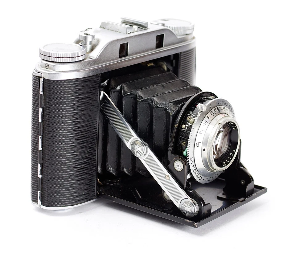 Lente para cámara fotográfica Agfa Isolette III 120 telémetro Solinar 3,5/75 mm No.T01121 •• Foto 2 de 4