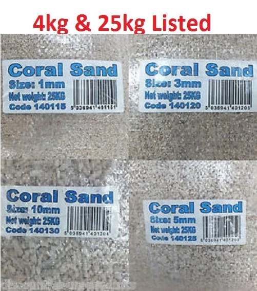 Aquarium Samoa Coral Sand 5kg 25kg Fish Tank Saltwater Marine Malawi Substrate