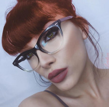CAT EYE Eyeglasses BAMBI "Ombre" Women Blue Light Computer Lenses Shadz GAFAS