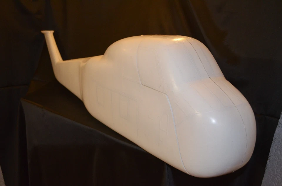 T Rex 600 Copter X 600 oder Raptor 50 Scale Rumpf Sikorsky H34 - Bild 2 von 4