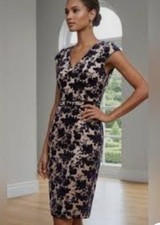 Tory Burch Women's Floral Print Short Sleeve Dress Size 6