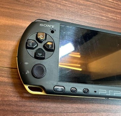 Monster Hunter Limited Model PSP 3000 Matte Black Gold Console