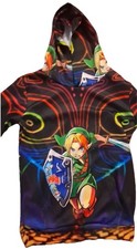 Legend Of Zelda Link Hoodie Neon Graphic, Youth Size, Gamer Collectible Apparel