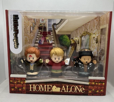 FISHER-PRICE Home Alone Little People Collector Set Fisher Price Kevin Harry Marv NEW UK