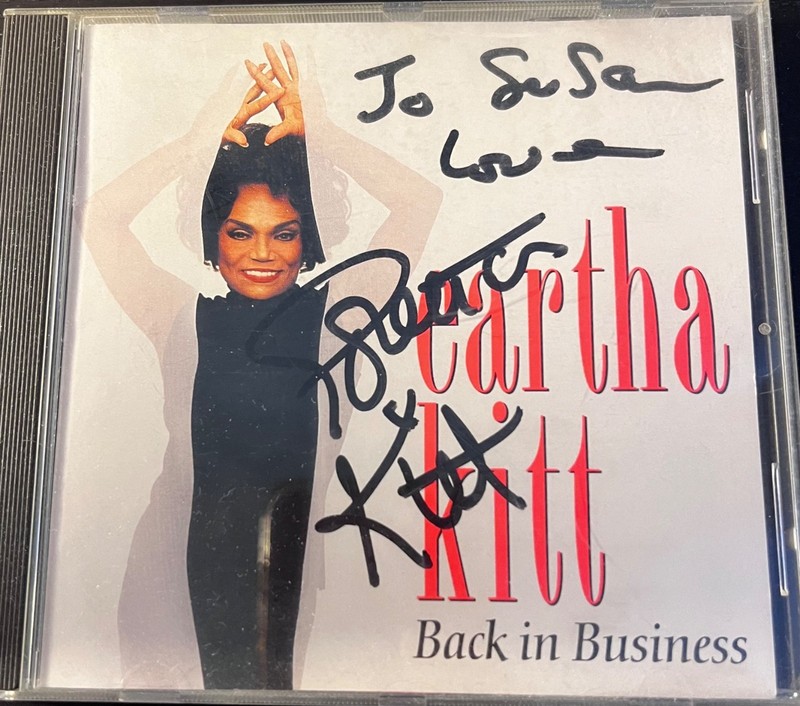 Eartha Kitt￼ Signed Autographed CD Back in Businesses. Great condition.