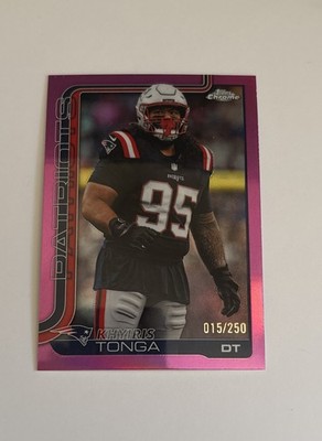 2025 Topps Chrome - Khyiris Tonga #214 Pink Refractor /250 (RC)