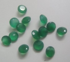 Green Onyx Gemstone Round Faceted Cut 6mm Loose Gemstone