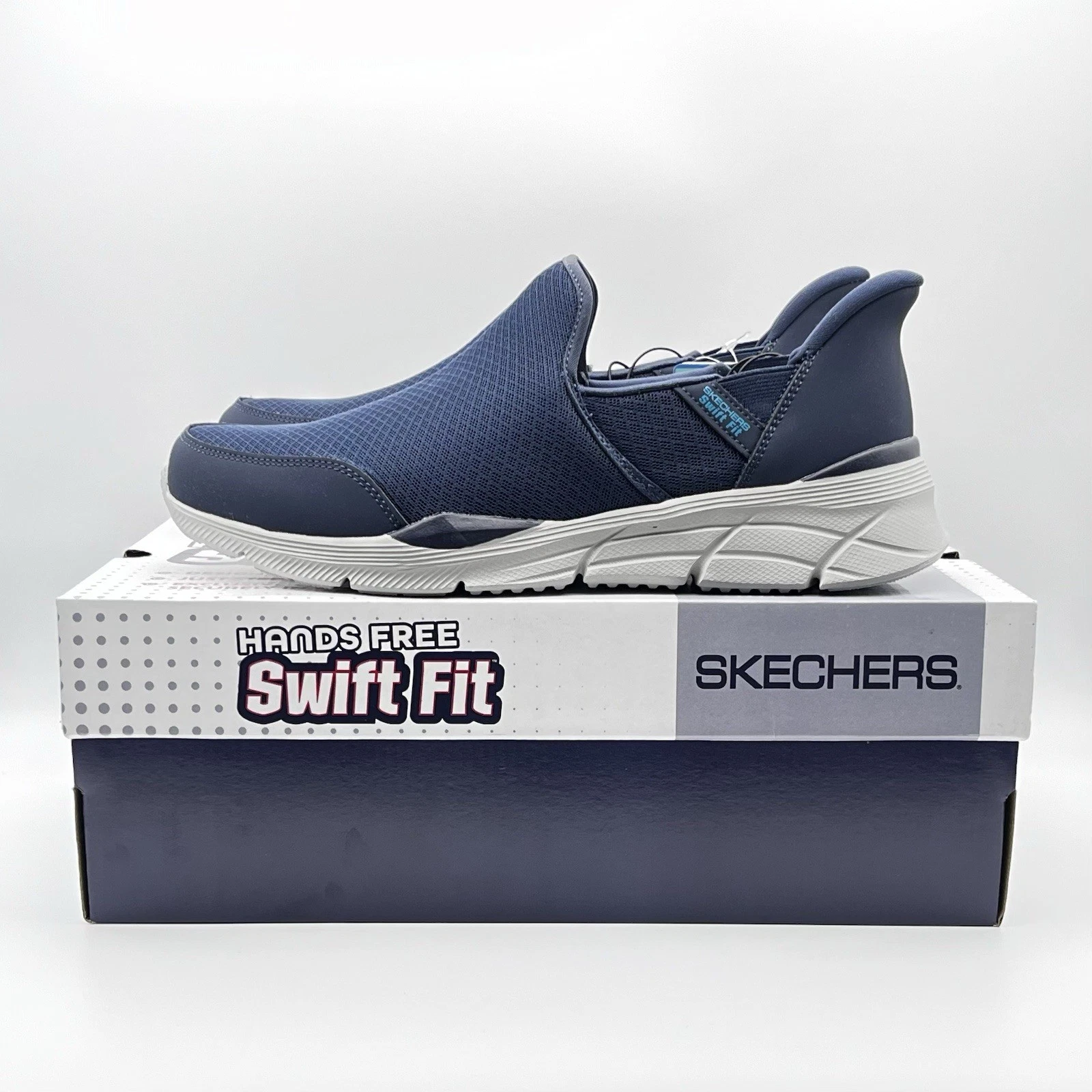 Skechers Equalizer Hands Free Swift Fit Navy - Men's Size 9