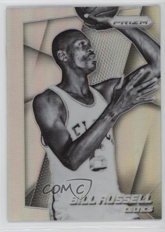 2014-15 Panini Prizm Silver Prizm Bill Russell #195 HOF 0q3