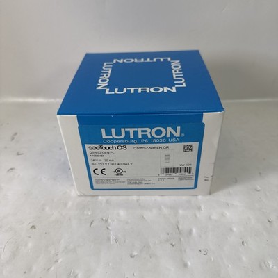 Lutron SeeTouch 5 Button Raise/Lower Key Pad QSWS2-5BRLN-GR | NEW