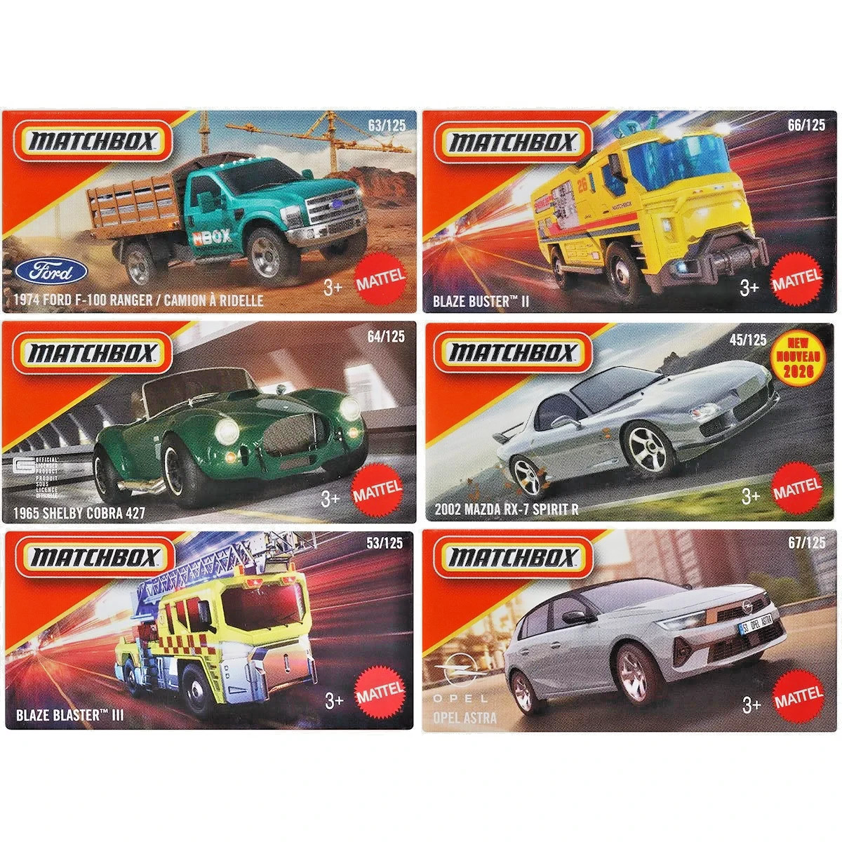 Matchbox 2026 Power Grabs | Case G - Mix 6 | Pick Your Favorites