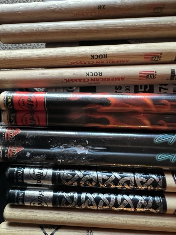 Lot of 6 sets+1 Drum Sticks Vic Firth (2) Vater 8A Hard Rock New