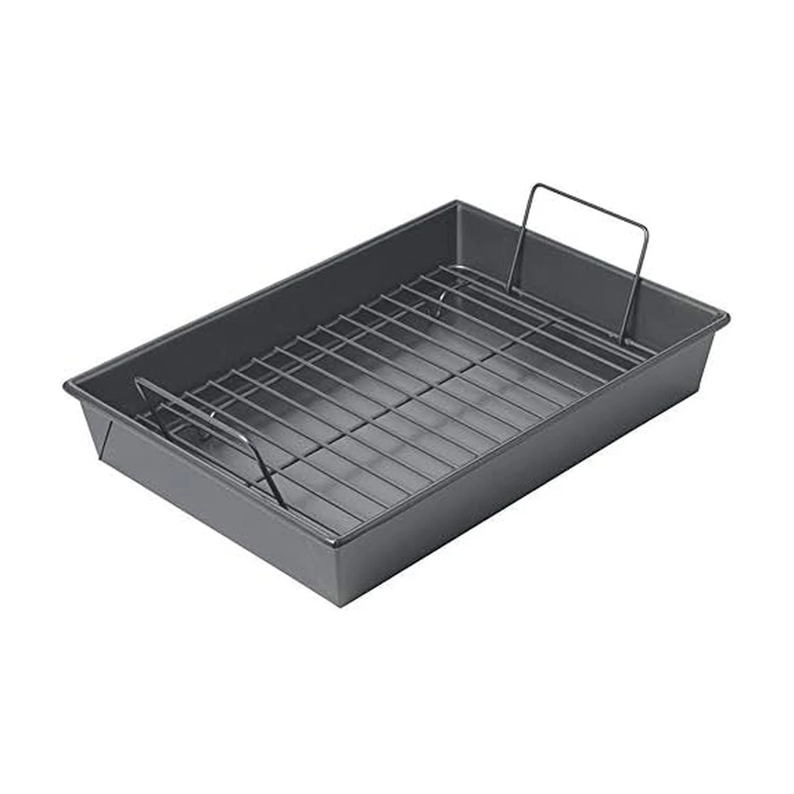 Professional Non-Stick Roast Pan with Non-Stick Rack, 13-Inch-by-9-Inch