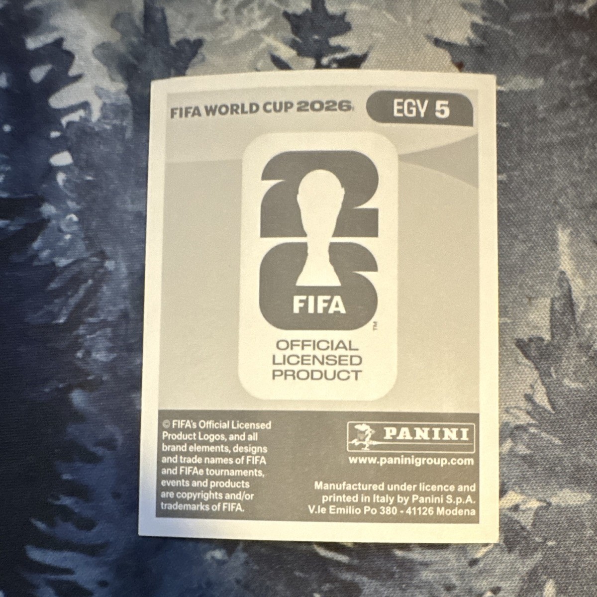 Panini FIFA World Cup 2026 Sticker EGV 5 Vasser Ibrahim Al Ahly FC