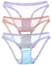 Ongossamer 3Pk Hip Bikini Women's  L