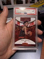 2018 Panini Contenders #6 Trae Young Rc Rookie Of The Year  Psa 9 Mint