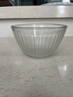 Pyrex 3 Cup Glass Ribbed Mixing Bowl Clear Glass 7401-S Ships Free