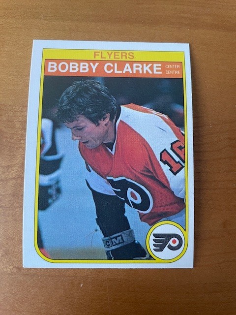 1982-83 O-Pee-Chee set break OPC #248 Bobby Clarke - Philadelphia Flyers NRMT