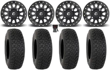 Fuel Vector Beadlock 15" Wheels Black 33" DX440 Tires Textron Wildcat XX