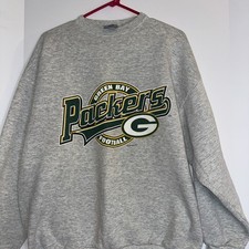 Logo 7 1996 Green Bay Packers XL Sweatshirt Crewneck Gray Vintage 90s Y2K USA