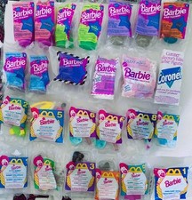 Vintage 1990  s McDonalds Mattel Barbie Happy Meal Toys Lot of 25 New in Package