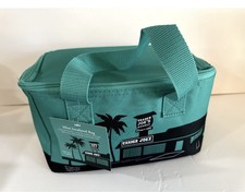NEW TRADER JOE'S MINI INSULATED TOTE LUNCH BAG -1.5 Gal TEAL  SOO CUTE