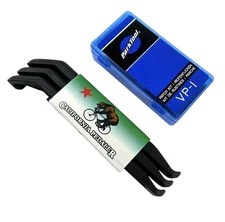 Park Tool VP1 Bicycle Flat Tire Repair Kit Bike Tube Patch + Tire Levers Set (3)