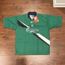 Vintage Dead Stock Liverpool 1999 Reebok Vintage Football  Away Shirt 42/44 NWT