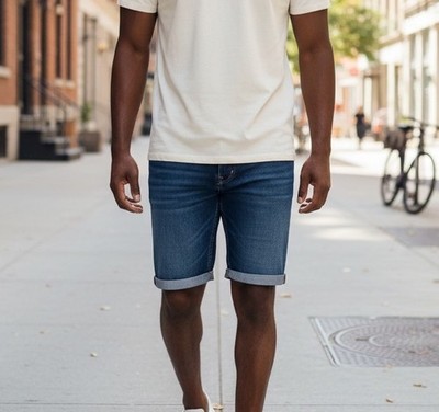 New Levi's 511 Slim Fit Cut Off  Denim Jean Shorts  Size  42 Color Rind Blue