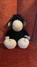 NICI JOLLY MAH BLACK & BEIGE SHEEP LAMB 15" SOFT TOY PLUSH