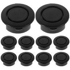 10pcs Bumper Sensor Hole Plugs, Plugs 3.00X3.00X1.00CM, Black
