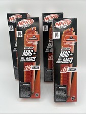 Lot of 4 - Nerf Pro Mag with 15 Half-Length Darts Magazine plus Refills - New