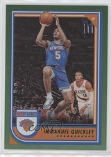 2022-23 Panini NBA Hoops Green 82/99 Immanuel Quickley #28 1e15