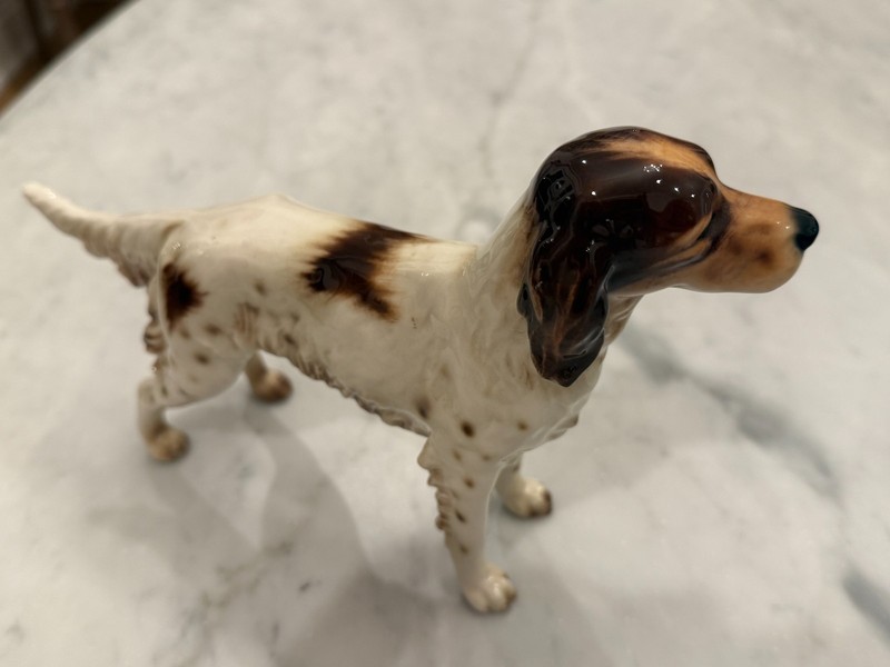 GOEBEL Vintage 1968 ENGLISH SETTER Porcelain Dog Figurine made in Germany #CH622