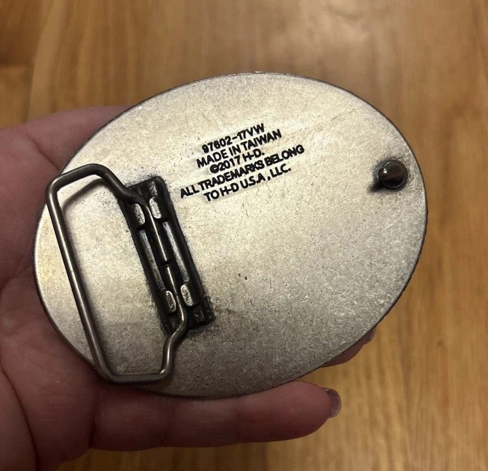 Hebilla de cinturón para mujer Harley-Davidson turquesa acabado antiguo 2017 Taiwán Foto 2 de 3