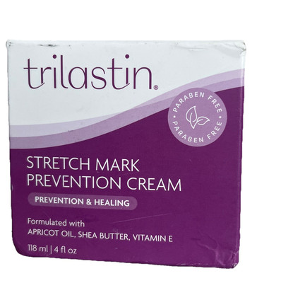 TriLASTIN Maternity Stretch Mark Prevention  & Healing Cream 4 oz New