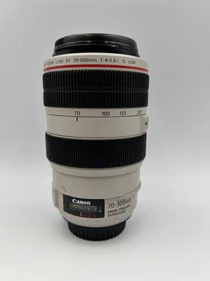 Canon Lens EF 70-300mm f/4-5.6L IS USM - White L Series - Image 1 of 4