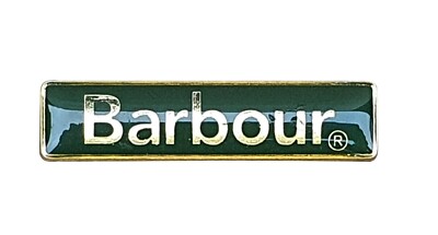 BARBOUR Original Style Grüngold 3 cm Bar Schmetterling Clutch Emaille Reversabzeichen