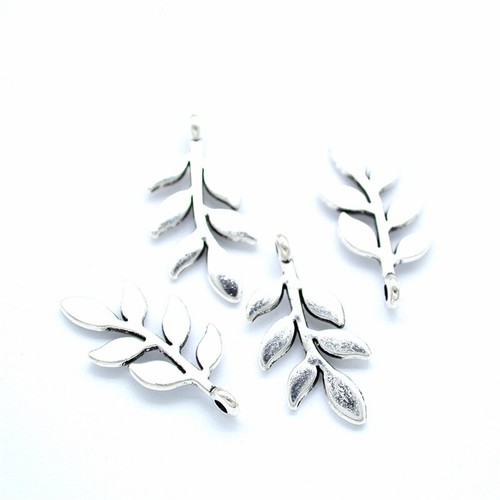10Pcs Leaf Charms Metal Alloy Plant Pendants Willow Leaves Charm DIY Jewelry - Picture 6 of 13