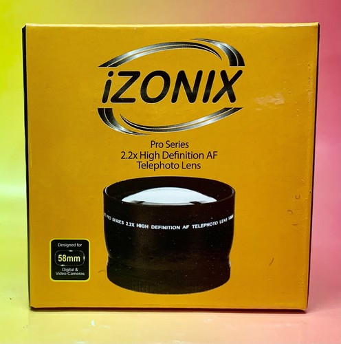 2.2X TELEPHOTO LENS 58mm IZONIX to NIKON TAMRON 28-80 MINOLTA PENTAX - Picture 7 of 10
