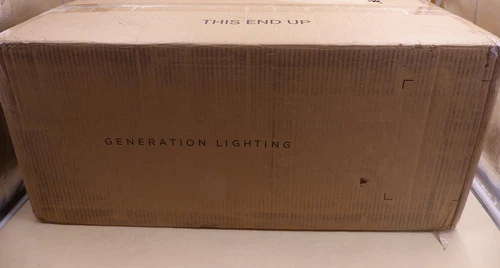 GENERATION LIGHTING 4441503-112 MITTE 3 24" MIDNIGHT BLACK BATHROOM WALL LIGHT - Picture 1 of 2