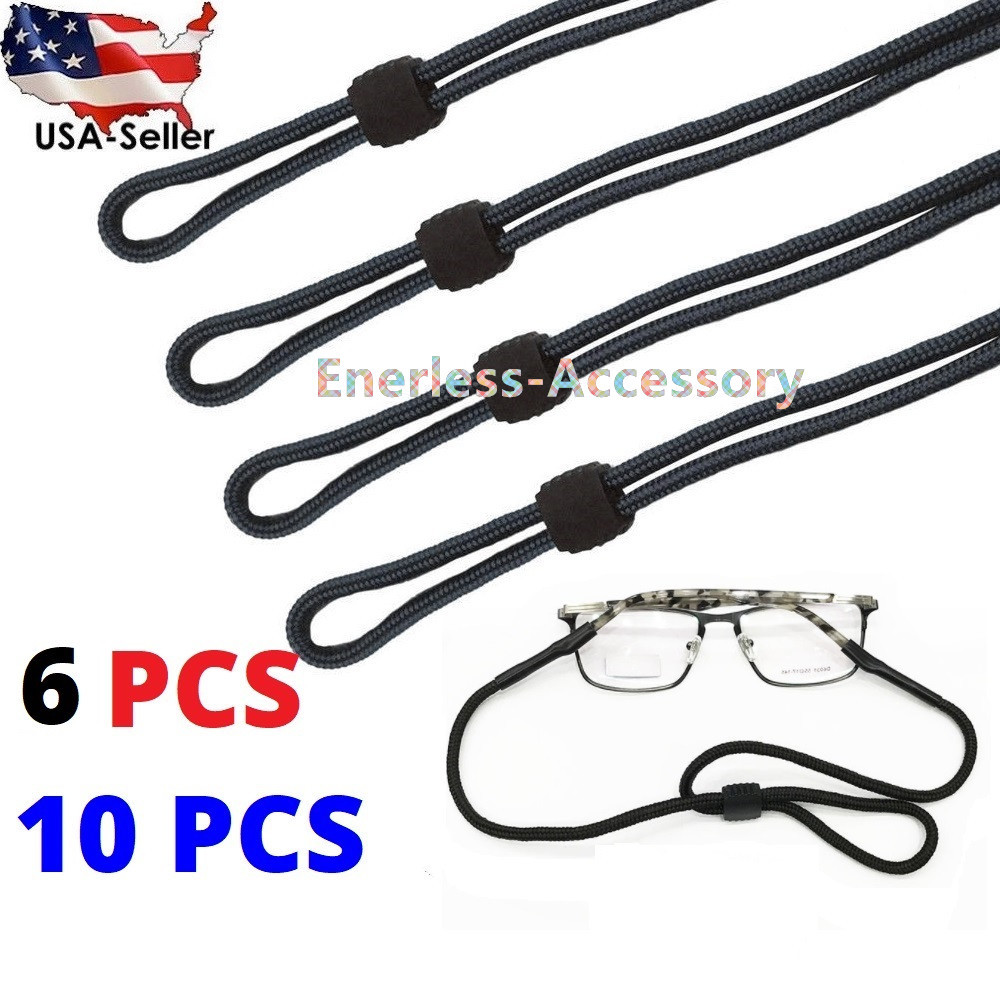 Adjustable Silicone Glasses Strap: Anti-slip Eyeglass Holder (2 Pcs