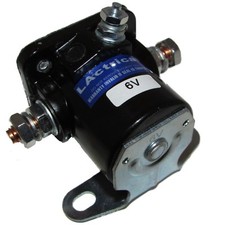 INTERRUPTOR SOLENOIDE DE ARRANQUE RELÉ 6 VOLTIOS 3 TERMINAL BASE AISLANTE UNIVERSAL CON EMPUJE