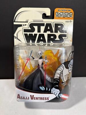 Star Wars Asajj Ventress Clone Wars Cartoon Network Sith Separatist Forces Neu in OVP