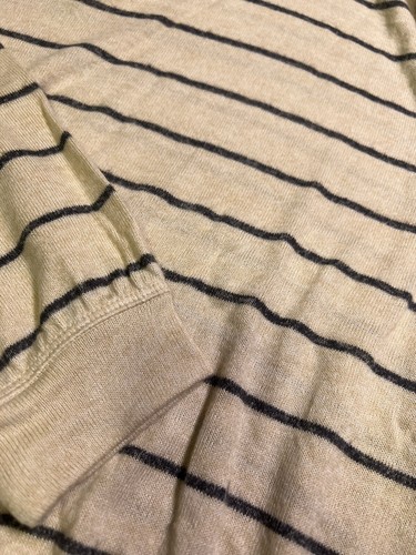 Cat & Jack Oatmeal Heather Stripe Soft Sweatshirt For Kid Size Small (6/7) - Picture 4 of 4